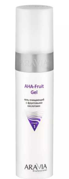 Aravia гель очищающий с фруктовыми кислотами aha 250 мл (р)