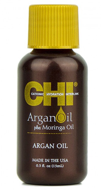 Chi argan plus moringa oil восстанавливающее масло 15мл
