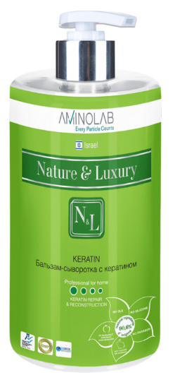 Aminolab Nature&luxury 319 keratin бальзам-сыворотка с кератином 730 мл ^