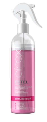 Еstеl стайлинг аirex витаминный двухфазный базовый тоник для волос 400 мл