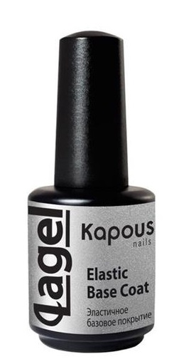 Kapous nail эластичное базовое покрытие elastic base coat 15мл