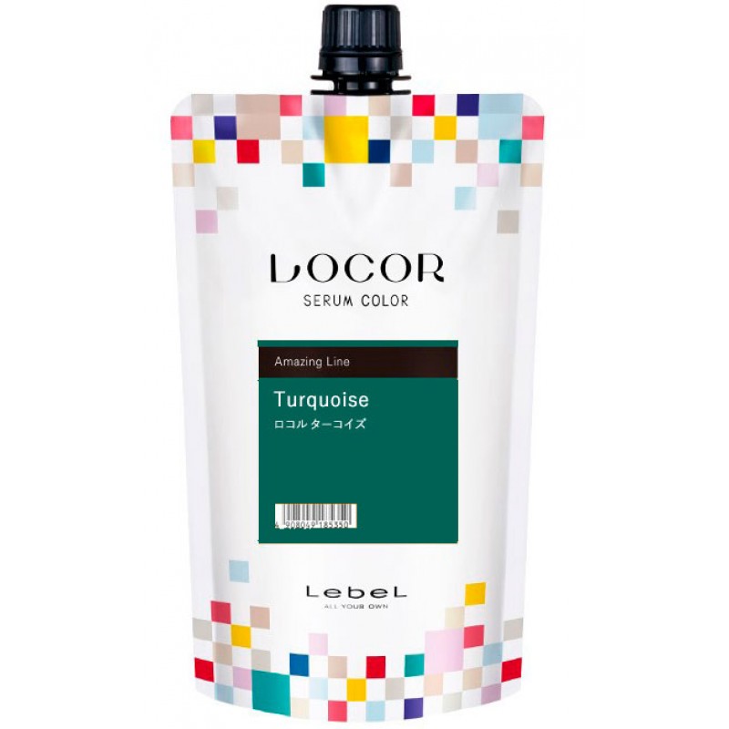 Lebel locor serum color краситель-уход оттеночный бирюзовый 300гр