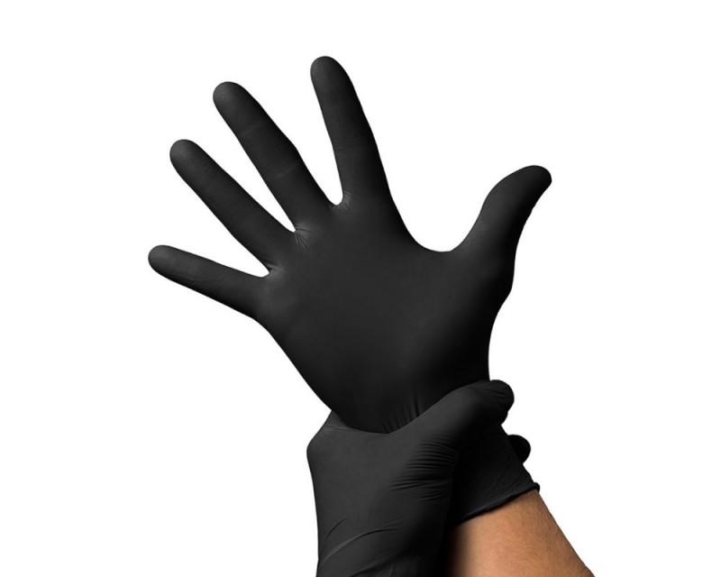      Перчатки нитриловые р-р XL черные