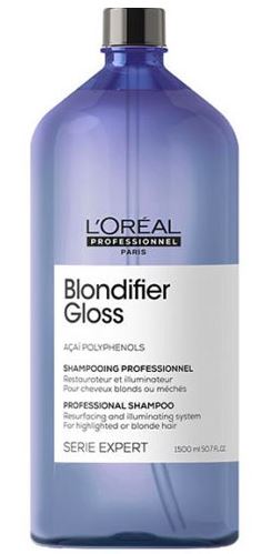 Loreal blondifier gloss шампунь для сияния волос восстанавливающий 1500 мл БС акция до 30.03