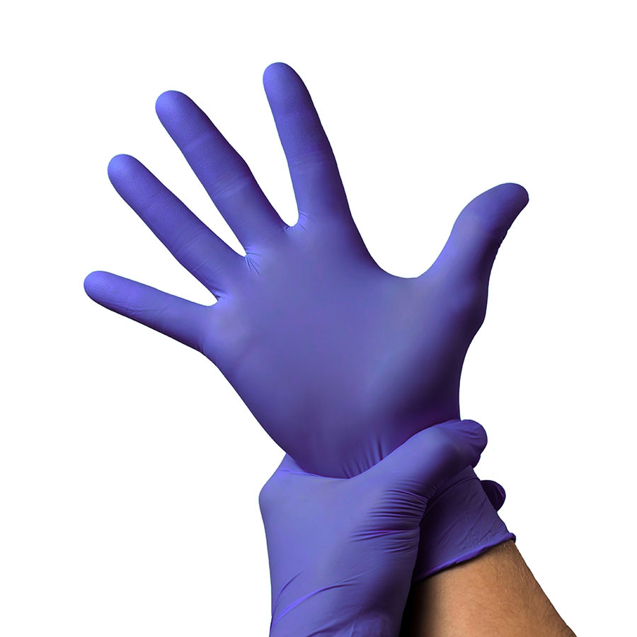      Перчатки нитриловые р-р М фиолетовые