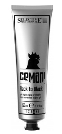 Selective cemani гель back to black для укладки со смываемым черным пигментом 150мл