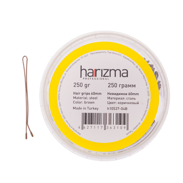 _ Harizma невидимки 60 мм прямые 250 гр коричневые (Х)