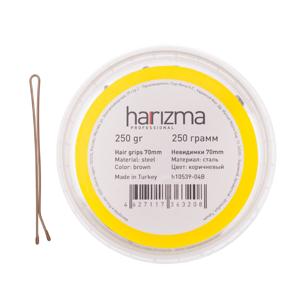 _ Harizma невидимки 70 мм прямые 250 гр коричневые (Х)