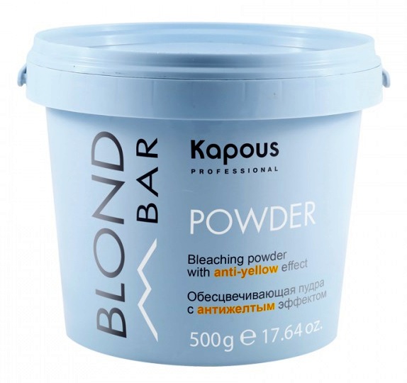 Kapous blond bar обесцвечивающая пудра с антижелтым эффектом 500гр