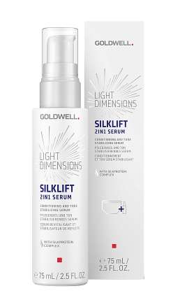 Gоldwell light dimensions silklift 2 in1 serum ультраконцентрированная сыворотка для стабилизации тона 75 мл
