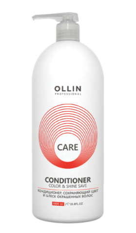 Ollin care кондиционер сохраняющий цвет и блеск окрашенных волос 1000мл