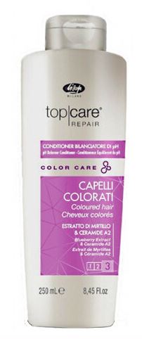 Lisap top care repair color care кондиционер восстанавливающий нейтральный уровень pH волос и кожи головы после окрашивания 250мл ЛС