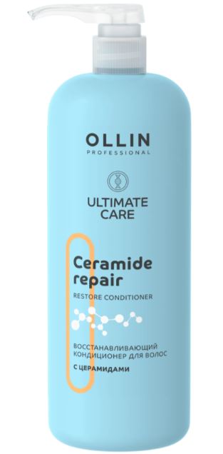 Ollin ultimate care восстанавливающий кондиционер для волос с церамидами 1000мл 
