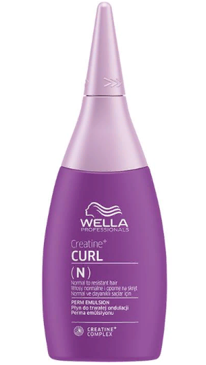 Wella creatine + curl n лосьон для нормальных волос, от тонких до трудноподдающихся 75мл БС