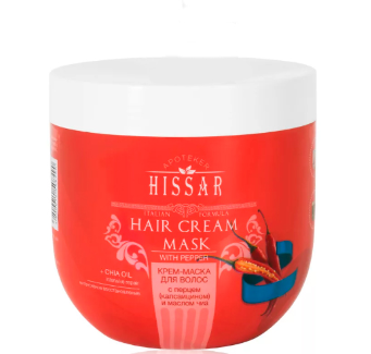 Luxor professional крем-маска Apoteker Hissar для волос с перцем (капсаицином) и маслом чиа без дозатора 1000 мл