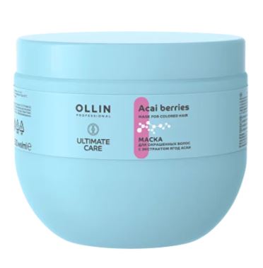 Ollin ultimate care маска для окрашенных волос с экстрактом ягод асаи 500мл