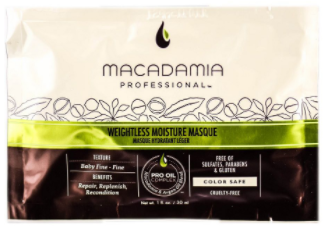 Macadamia weightless moisture маска увлажняющая для тонких волос 30 мл