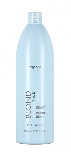 Kapous кремообразная окислительная эмульсия blond bar с экстрактом жемчуга 12% 1000 мл