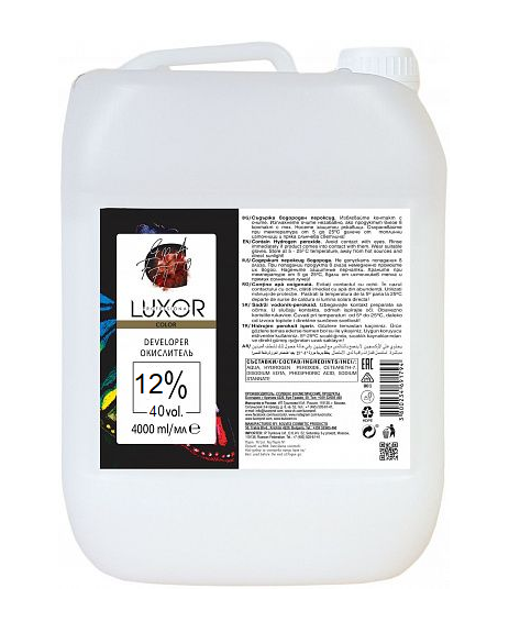 Luxor professional color окислитель для волос 12% 4000мл