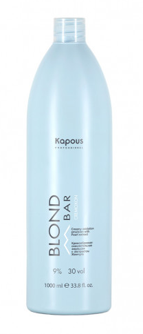 Kapous кремообразная окислительная эмульсия blond bar с экстрактом жемчуга 9% 1000 мл