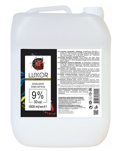 Luxor professional color окислитель для волос 9% 4000мл