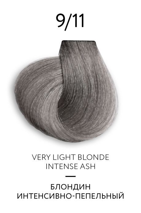 Ollin color platinum collection 9.11 перманентная крем-краска для волос 100мл