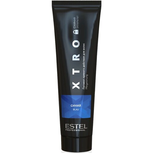 Estel x-tro пигмент прямого действия для волос синий 100 мл