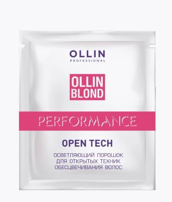 Ollin blond performance осветляющий порошок для открытых техник обесцвечивания волос 30 г
