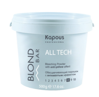 Kapous blond bar обесцвечивающий порошок с антижелтым эффектом 500 гр