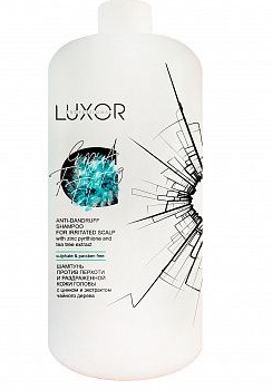 Luxor professional anti-dandruff шампунь бессульфатный против перхоти и раздраженной кожи головы без дозатора 1000мл