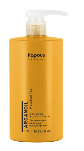 Kapous arganoil увлажняющий шампунь с маслом арганы 750 мл