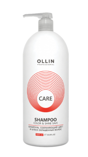 Ollin care шампунь сохраняющий цвет и блеск окрашенных волос 1000мл
