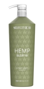 Selective hemp sublime шампунь увлажняющий с конопляным маслом 1000мл