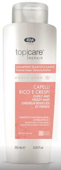 Lisap top care repair curly care шампунь разглаживающий для вьющихся и непослушных волос 250мл ЛС