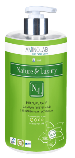 Aminolab Nature&luxury 310 шампунь питательный с бивалентным протеином 730 мл ^
