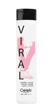 Viral colorwash шампунь для яркости цвета розовая пастель 244 мл