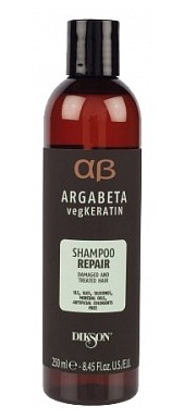Dikson argabeta vegkeratin шампунь для ослабленных и химически обработанных волос 250мл мил