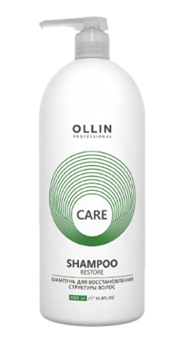 Ollin care шампунь для восстановления структуры волос 1000мл