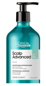 Loreal scalp advanced шампунь для жирных волос 500 мл БС