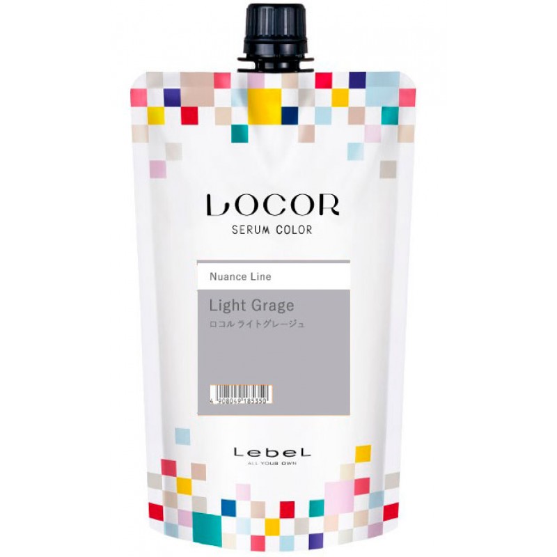 Lebel locor serum color краситель-уход оттеночный светло-серый 300гр