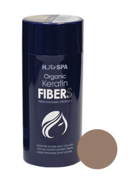 Нair spa hair building fibers кератиновые волокна светло-коричневые 28 гр