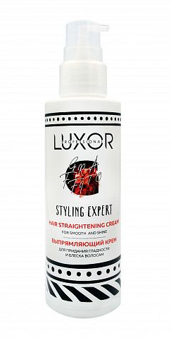 Luxor professional выпрямляющий крем для придания блеска и гладкости волосам 200мл