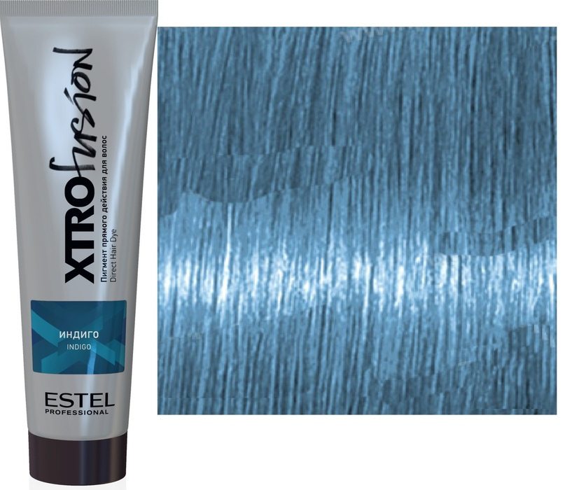 Estel x-tro пигмент прямого действия для волос индиго 100 мл