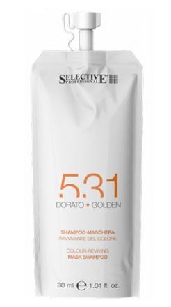 Selective 531 шампунь-маска для возобновления цвета волос золотистый 30мл
