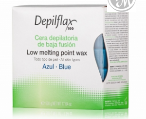 Depilflax воск горячий в дисках азуленовый 500 гр (а)